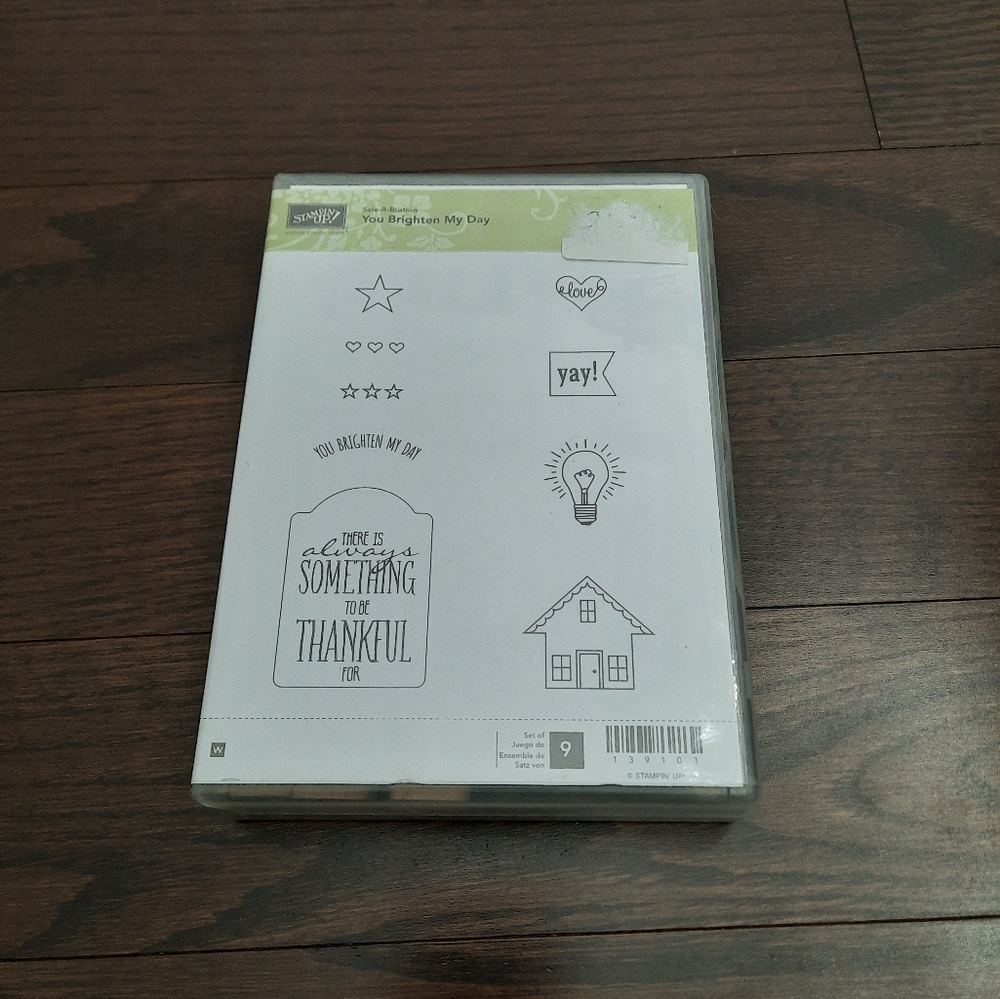 Stampin' Up! You Brighten My Day Wood Mounted Stamp Set